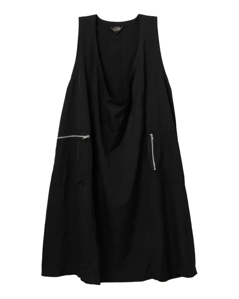 Comme des Garçons Midikleid mit Einsätzen - Schwarz Schwarz