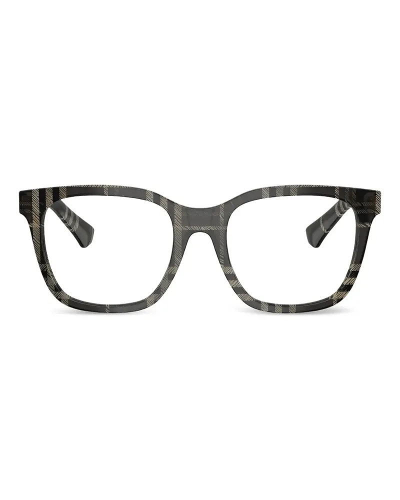 Burberry check-pattern glasses - Grau Grau