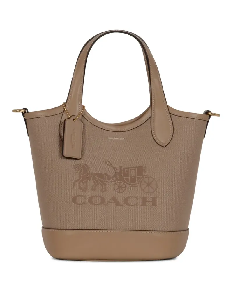 Coach logo-detail tote bag - Nude Nude