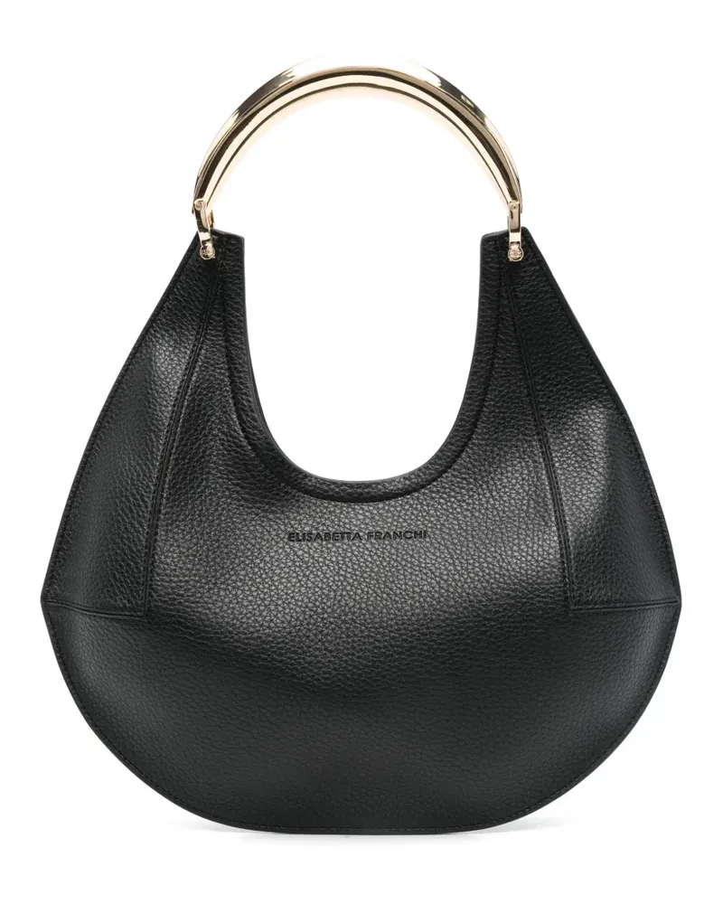 Elisabetta Franchi Kleine Tote Bag mit Schmuckhenkel - Schwarz Schwarz