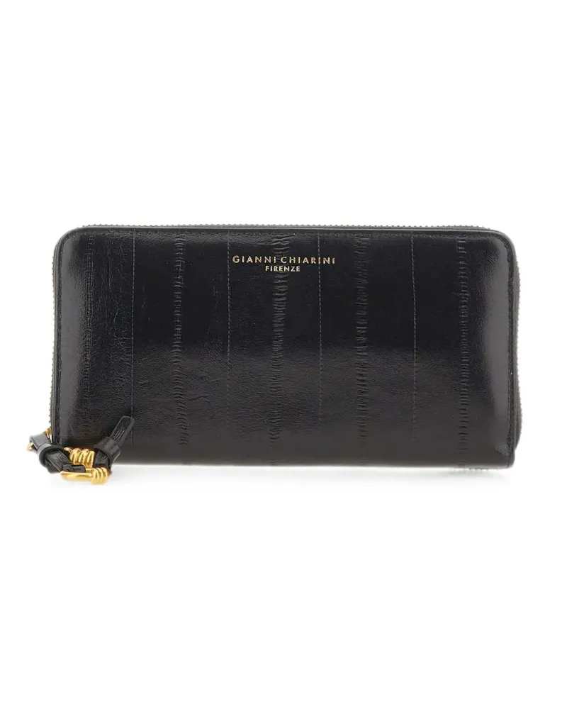 Gianni Chiarini Eel knotted leather wallet - Schwarz Schwarz