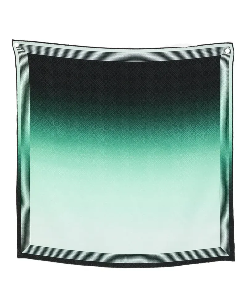 Casablanca Paris ombre pattern scarf - Grün Grün