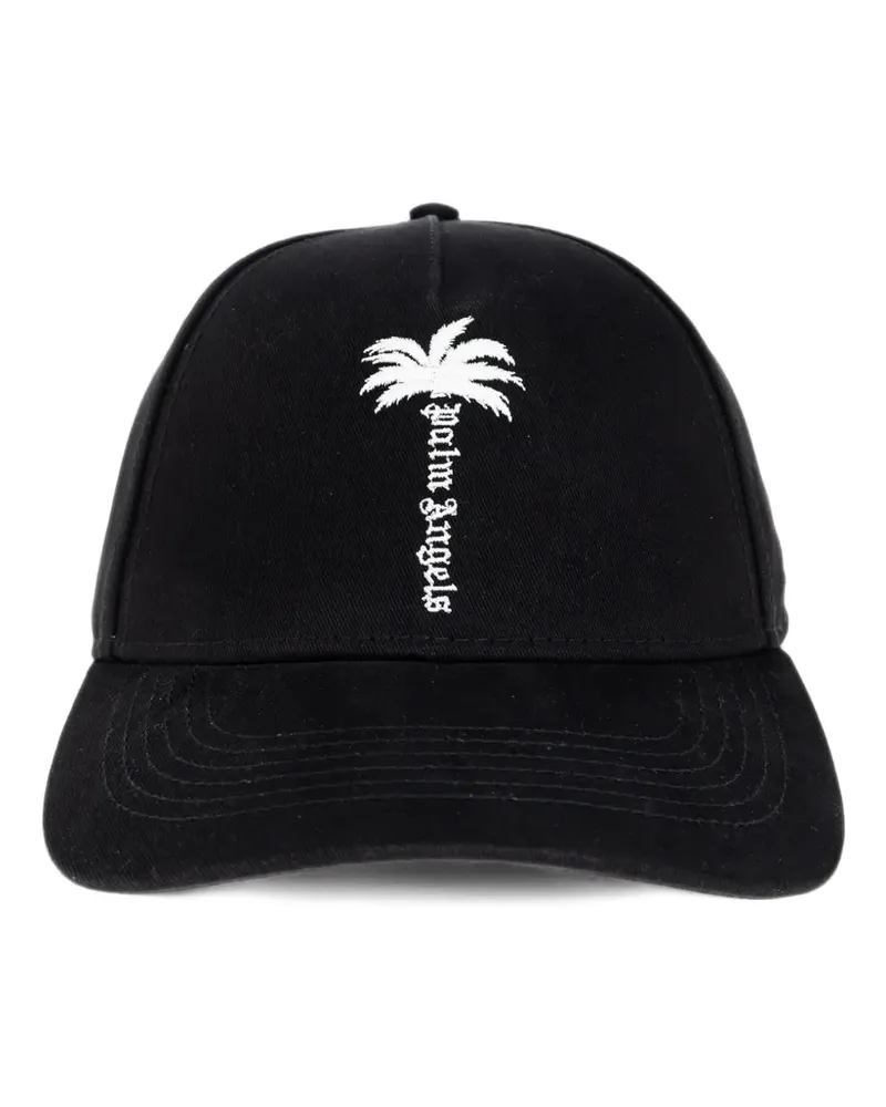 Palm Angels Baseballkappe mit Logo-Stickerei - Schwarz Schwarz