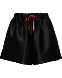 Simone Rocha Lady Boxer Shorts mit Kordelzug Schwarz