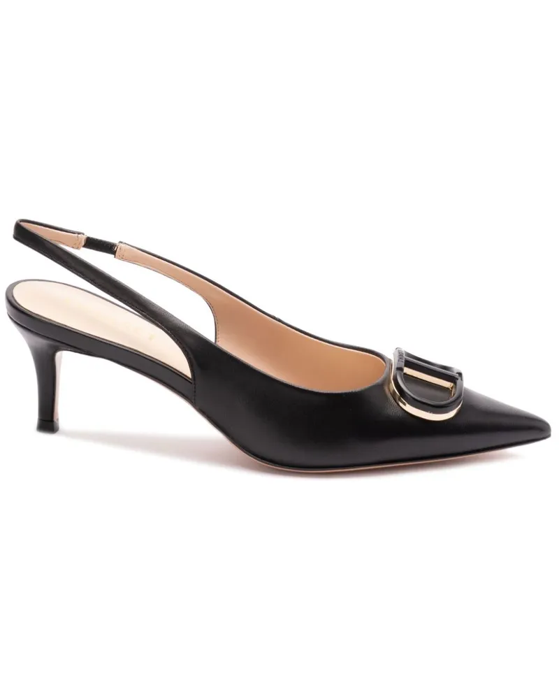 Twin-Set Oval T Slingback-Pumps 60mm - Schwarz Schwarz