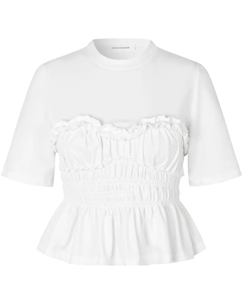 Cecilie Bahnsen Vilde T-Shirt - Weiß Weiß