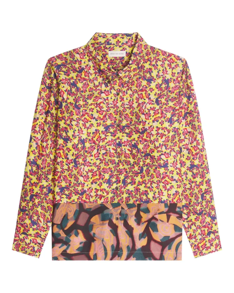 Dries van Noten Lockeres Hemd - Gelb Gelb