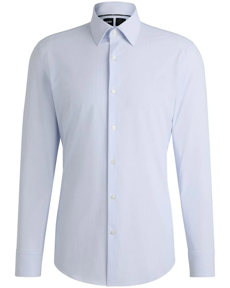HUGO BOSS Hemd mit Mikro-Punkte-Print - Blau Blau
