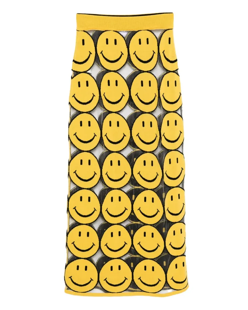 Moschino Rock mit Smiley-Print - Gelb Gelb
