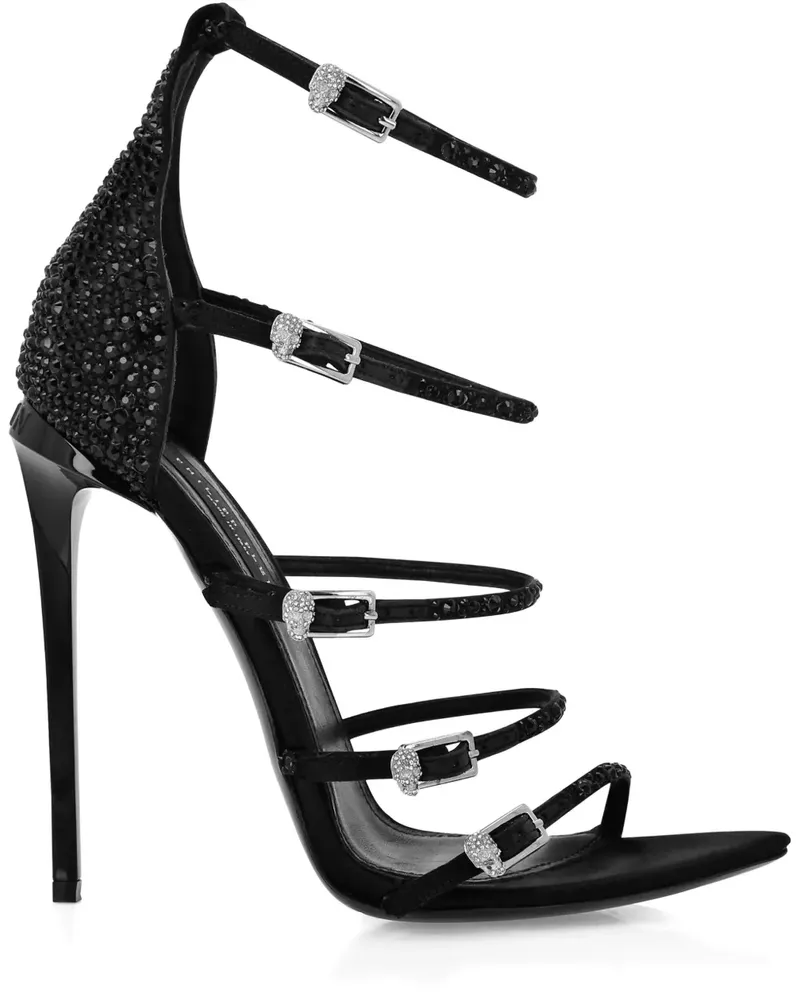 Philipp Plein Sandalen mit Riemen 120mm - Schwarz Schwarz