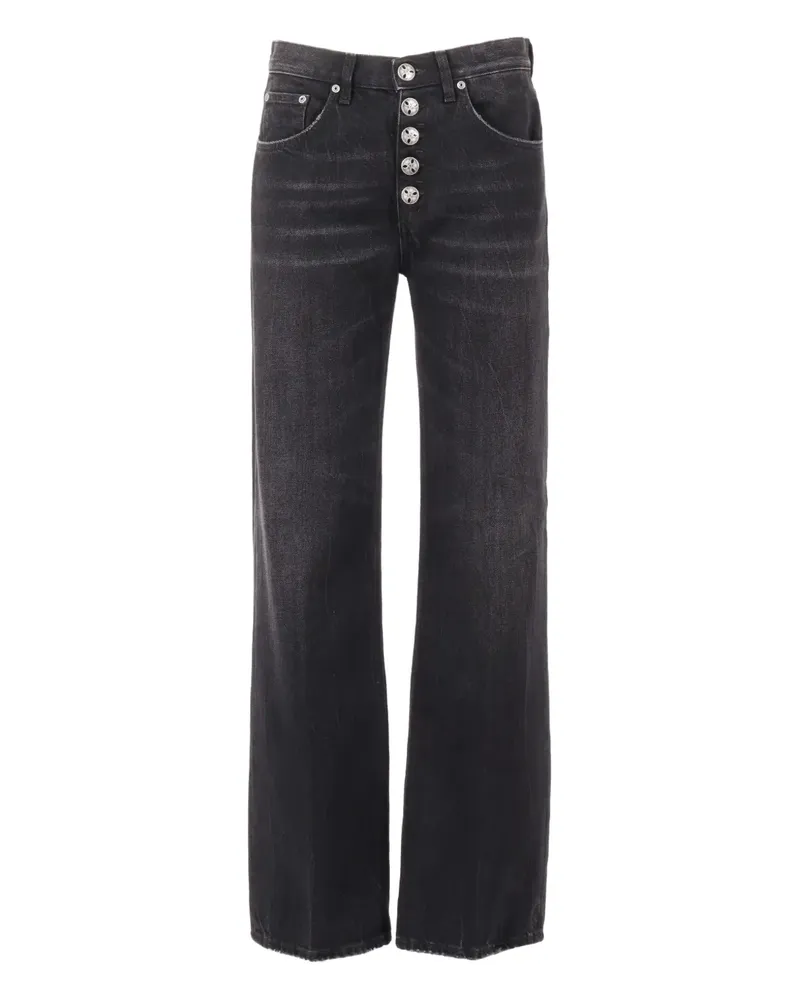 Dondup Jeans mit Knopfverschluss - Schwarz Schwarz