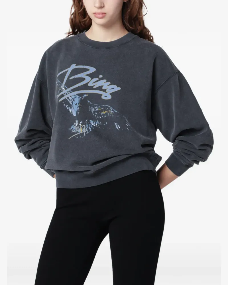 Anine Bing eagle-graphic sweatshirt - Grau Grau
