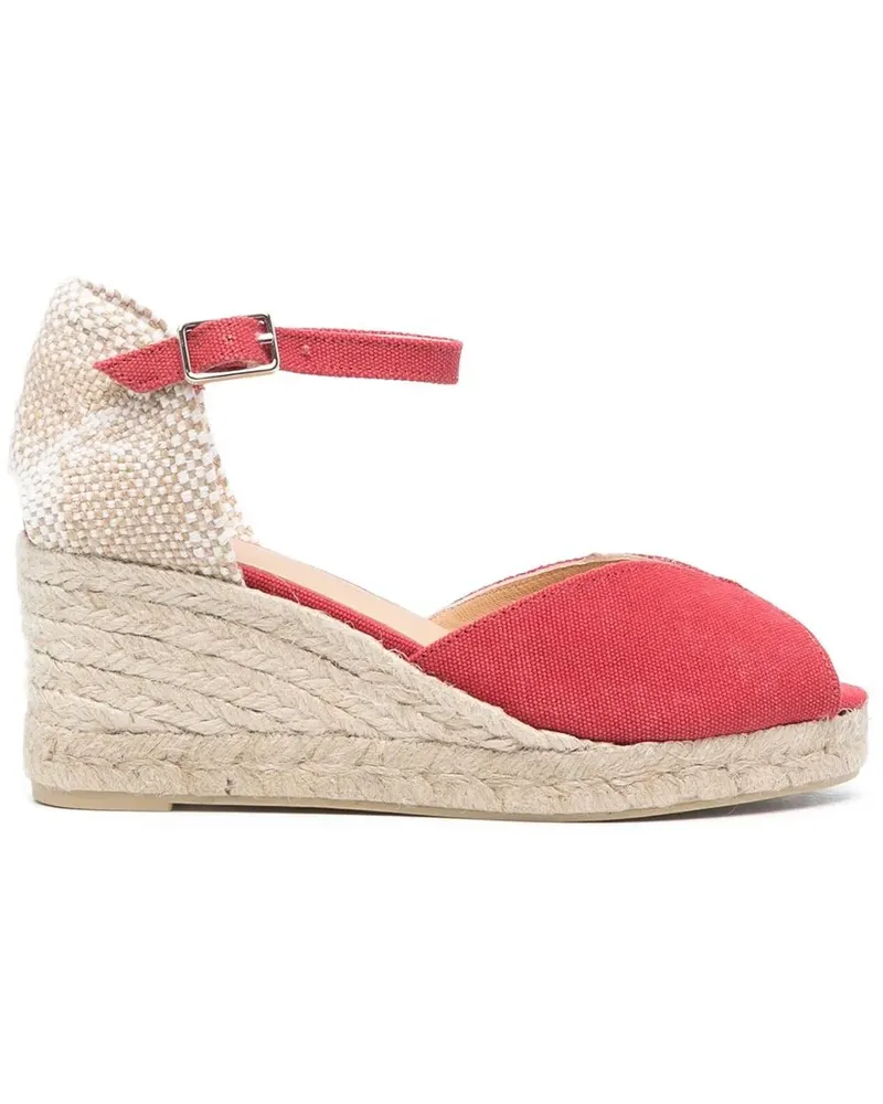 Castañer Espadrilles mit Absatz 70mm - Rot Rot