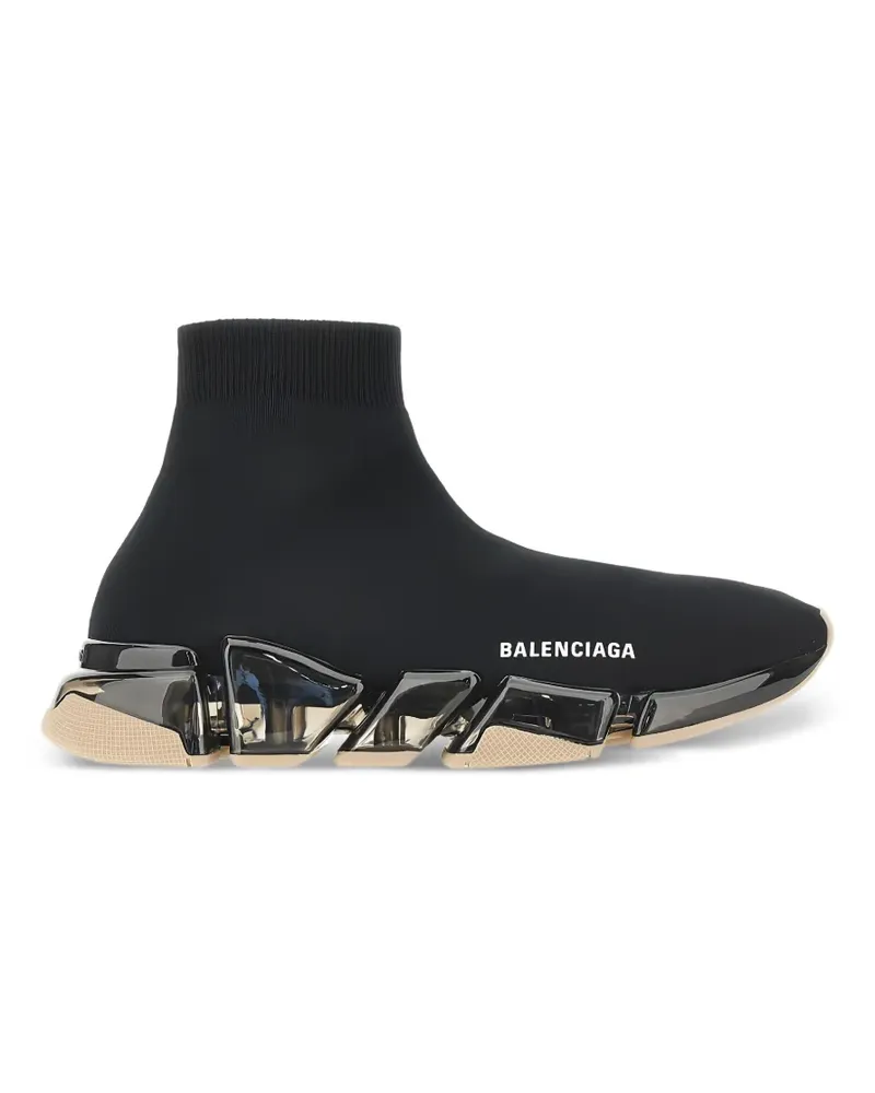 Balenciaga Speed 2.0 Sneakers mit Logo - Schwarz Schwarz