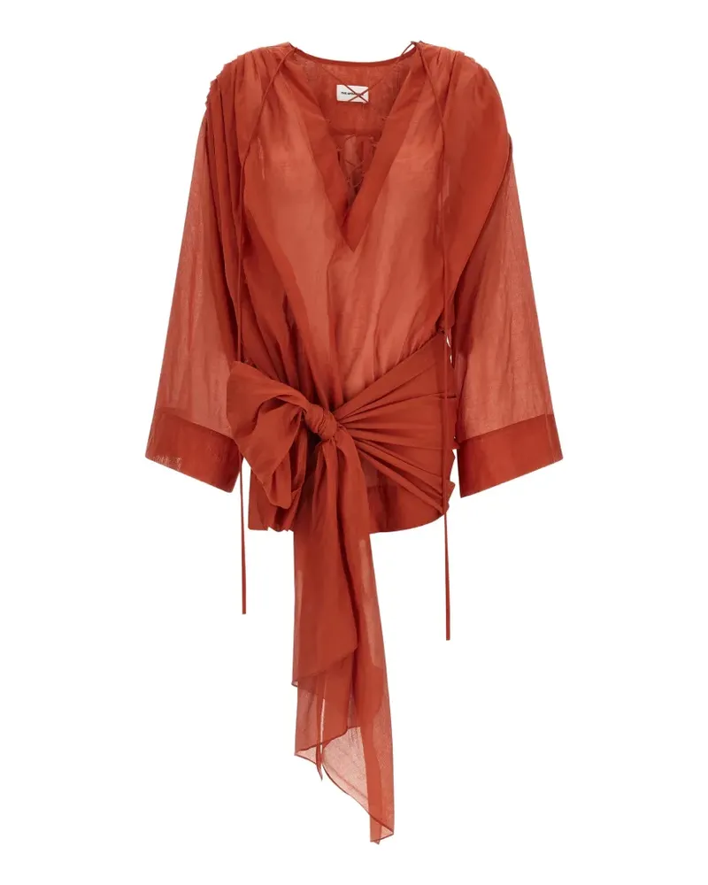ANDAMANE Indira Minikleid aus Baumwolle - Orange Orange