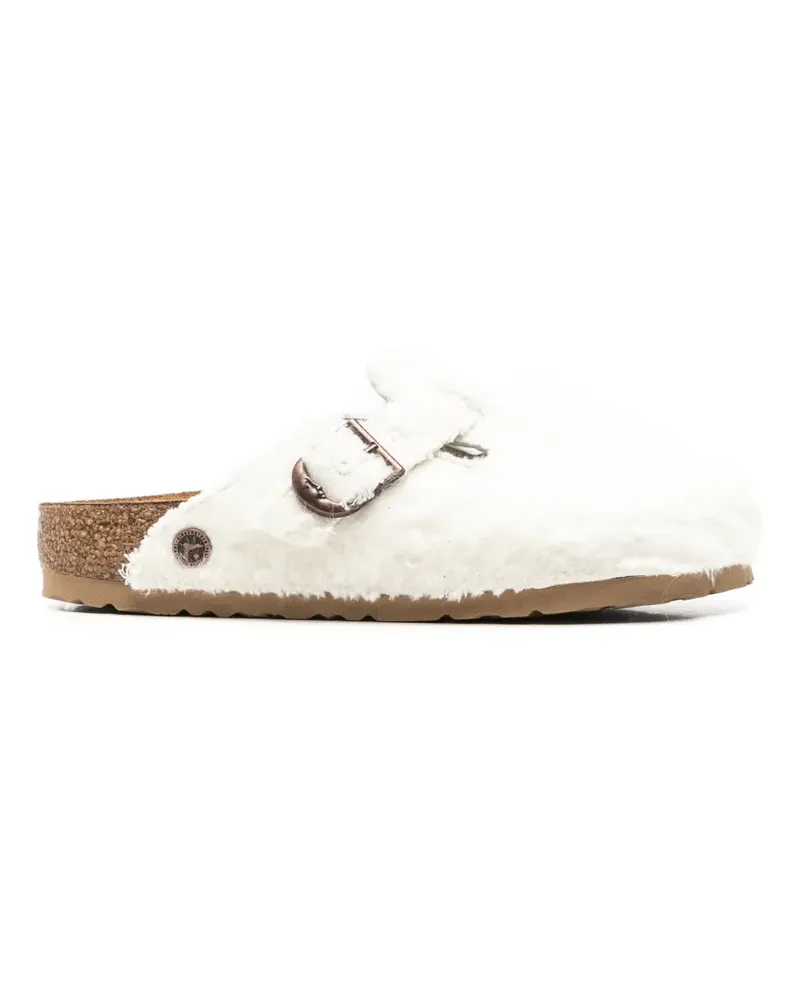 Birkenstock Boston Mules mit runder Kappe - Weiß Weiß