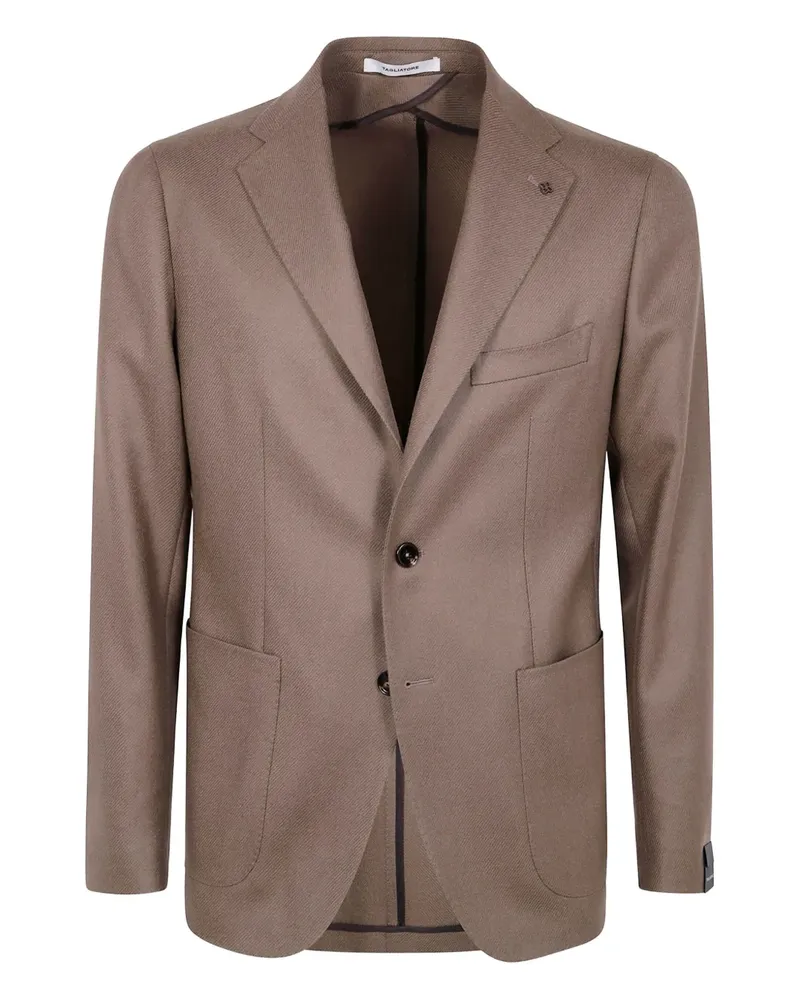 Tagliatore Jacke mit Fischgrätenmuster - Braun Braun