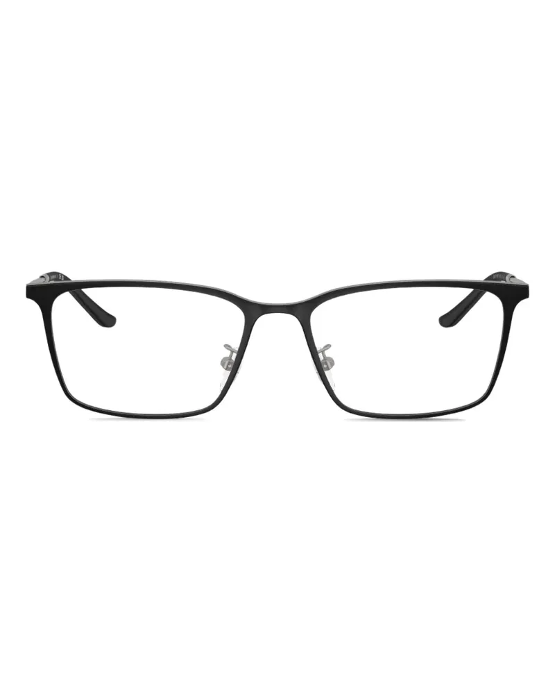 Emporio Armani rectangle-frame glasses - Schwarz Schwarz