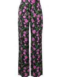 Chiara Ferragni Hose mit Blumen-Print Schwarz