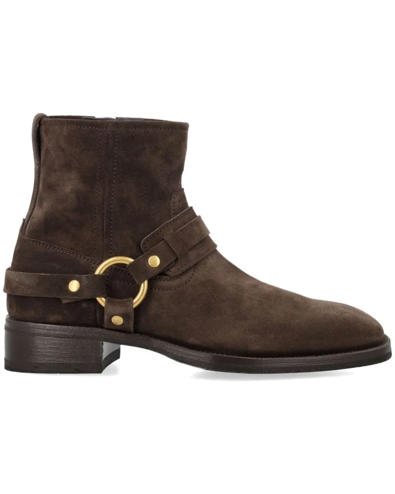 Tom Ford Stiefel mit Zierschnalle Braun