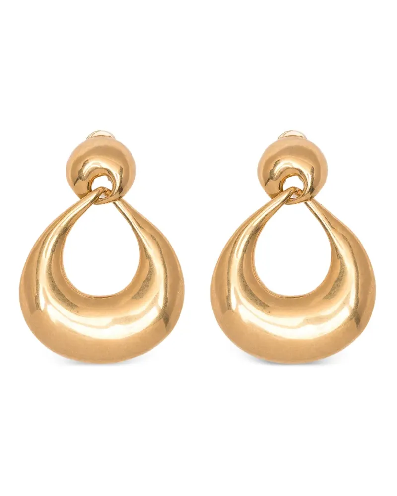 Saint Laurent Klassische Ohrclips - Gold Gold