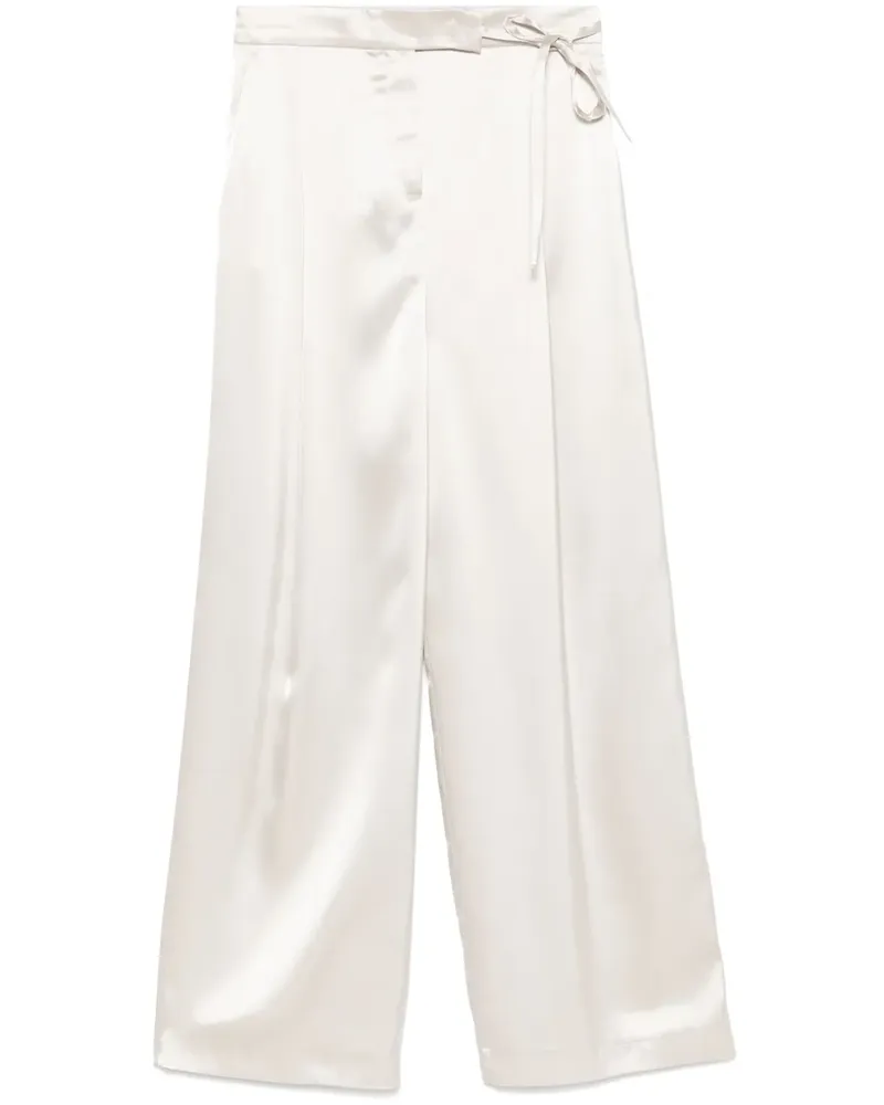 Eleventy Hose aus Satin - Nude Nude