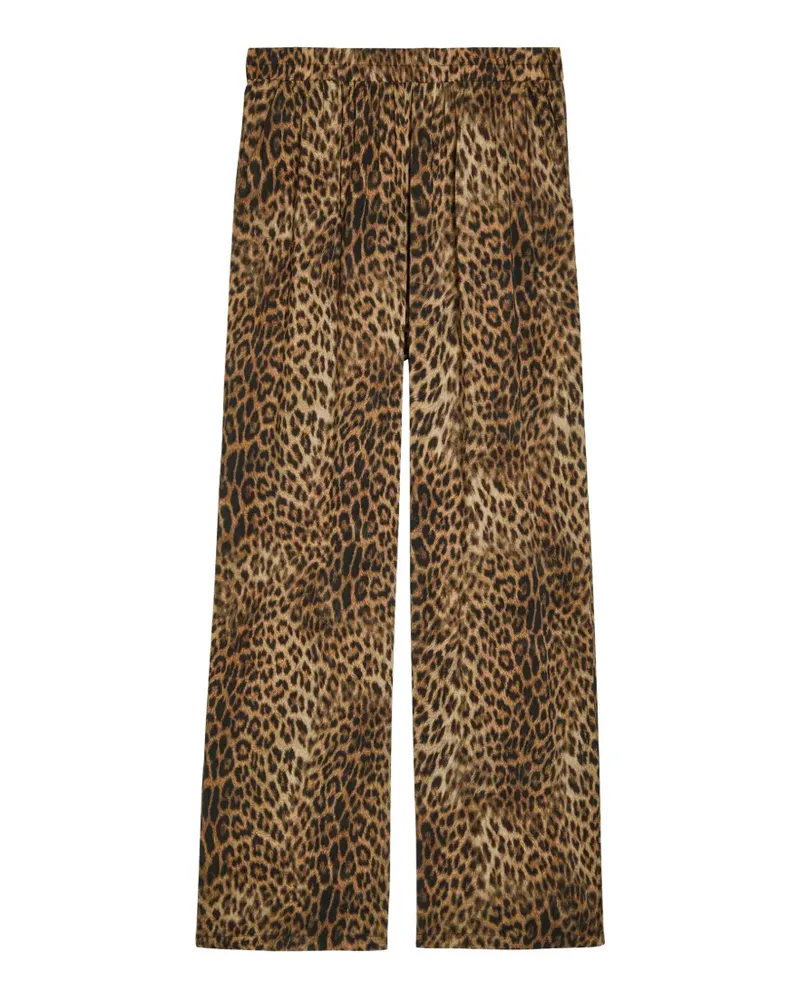 Melissa Odabash Olivia cheetah print trousers - Braun Braun