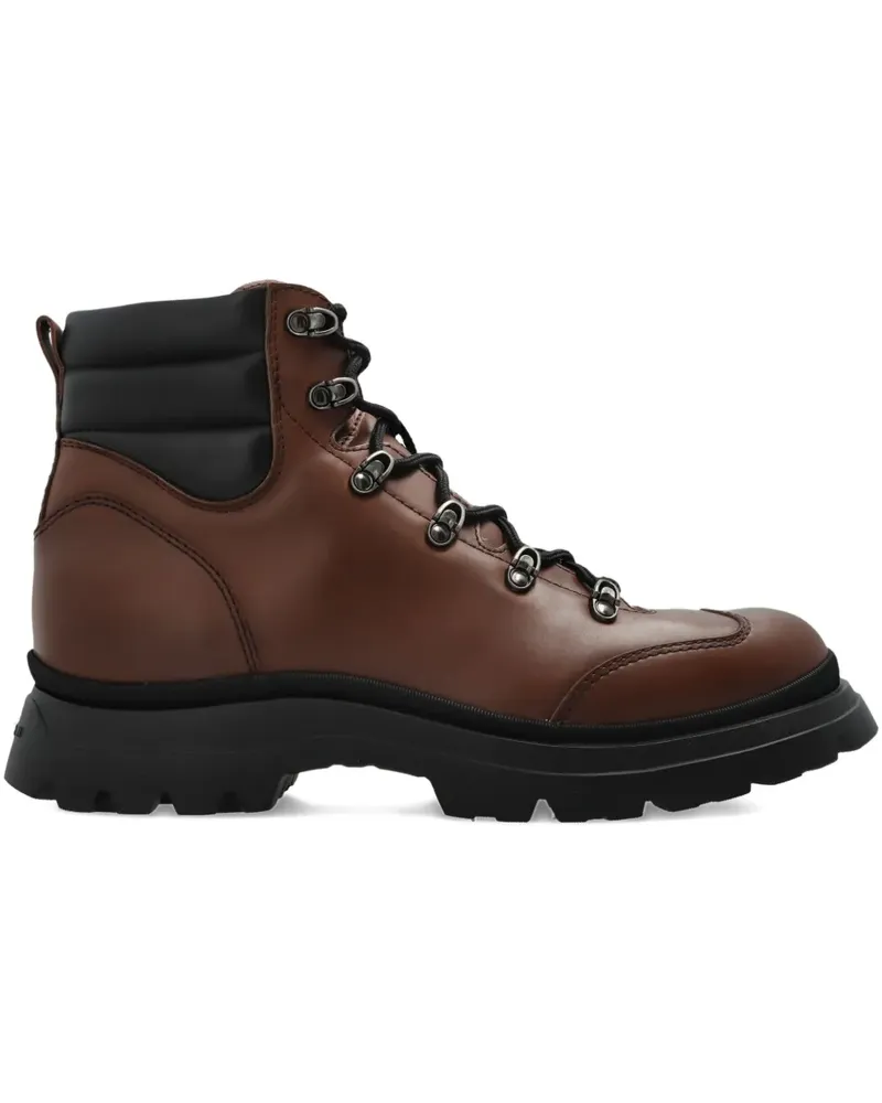 Hogan Wattierte Hiking-Boots mit Schnürung - Braun Braun