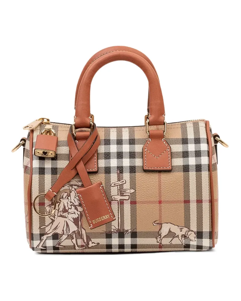 Burberry Check-pattern tote bag - Nude Nude
