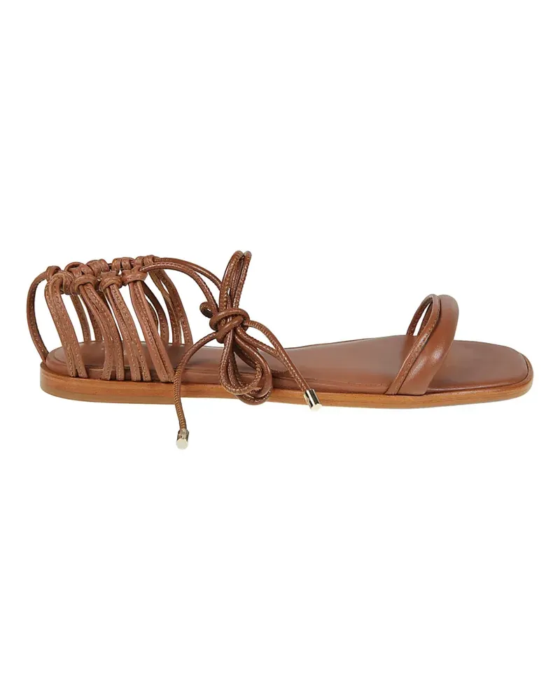 Patrizia Pepe Square Essential Fly flat sandals - Braun Braun