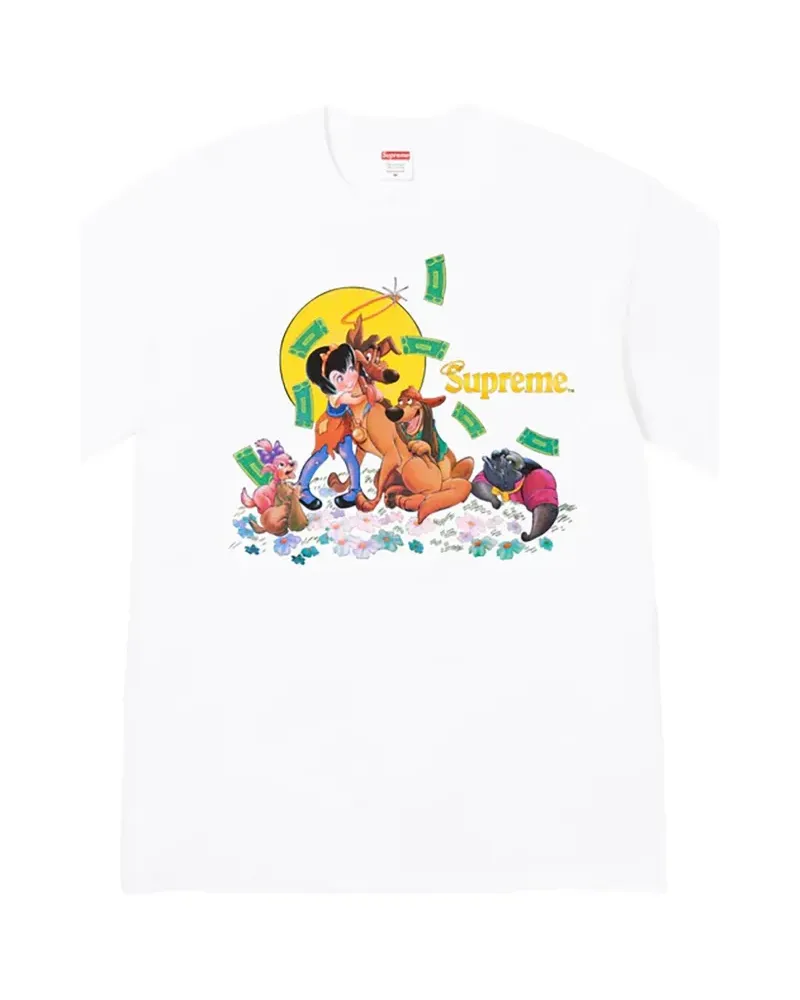 Supreme Being All Dogs Go To Heaven T-Shirt - Weiß Weiß