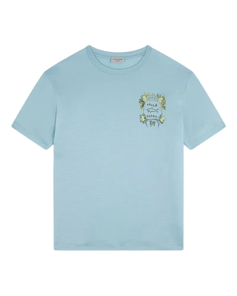 Paul & Shark T-Shirt mit grafischem Print - Blau Blau
