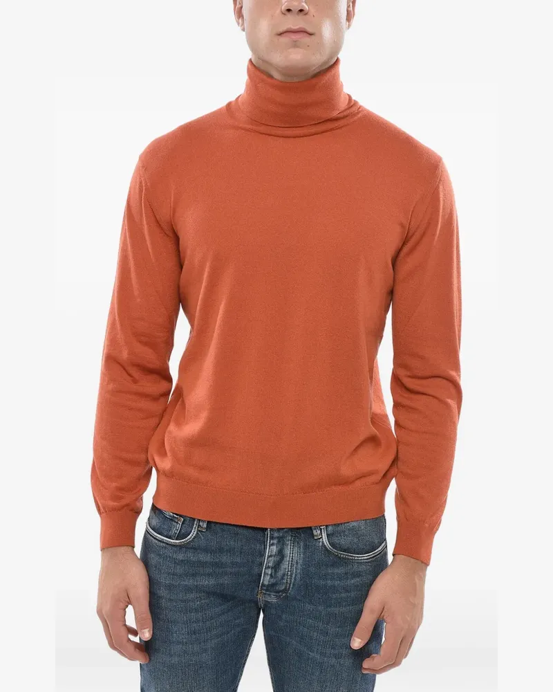 Malo Rollkragenpullover aus Kaschmir - Orange Orange