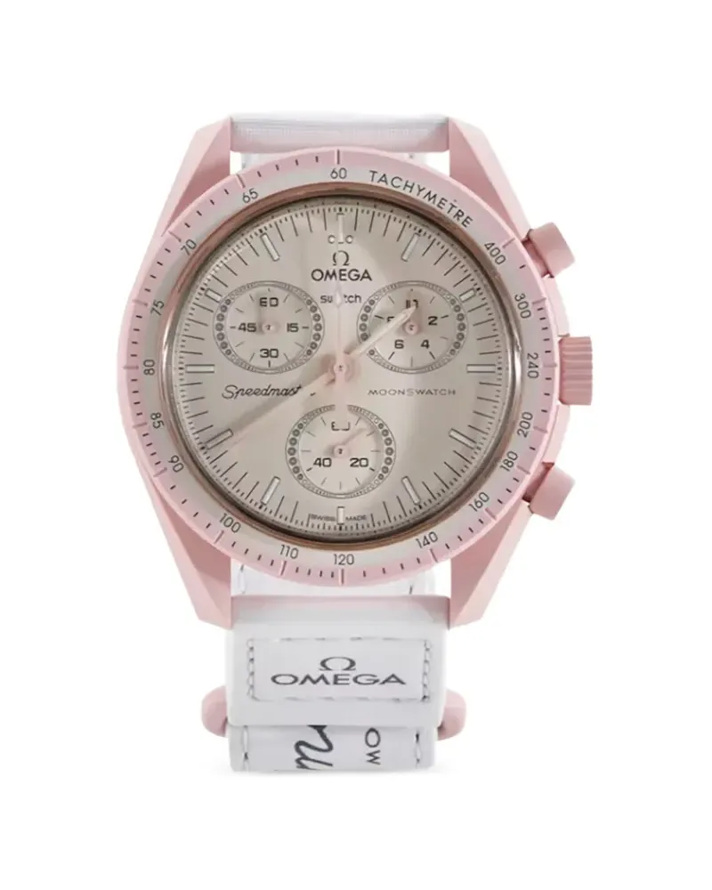 Omega x Swatch Moonswatch Mission to Venus Armbanduhr 42mm - Rosa Rosa
