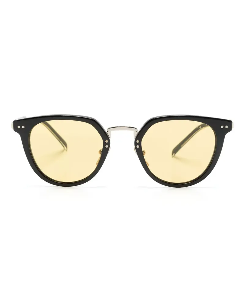 Prada PR17YS Sonnenbrille mit ovalem Gestell - Schwarz Schwarz