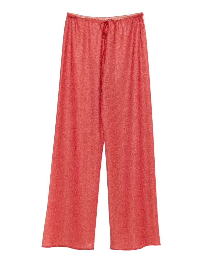 Oséree Lumière drawstring wide-leg trousers - Rot Rot