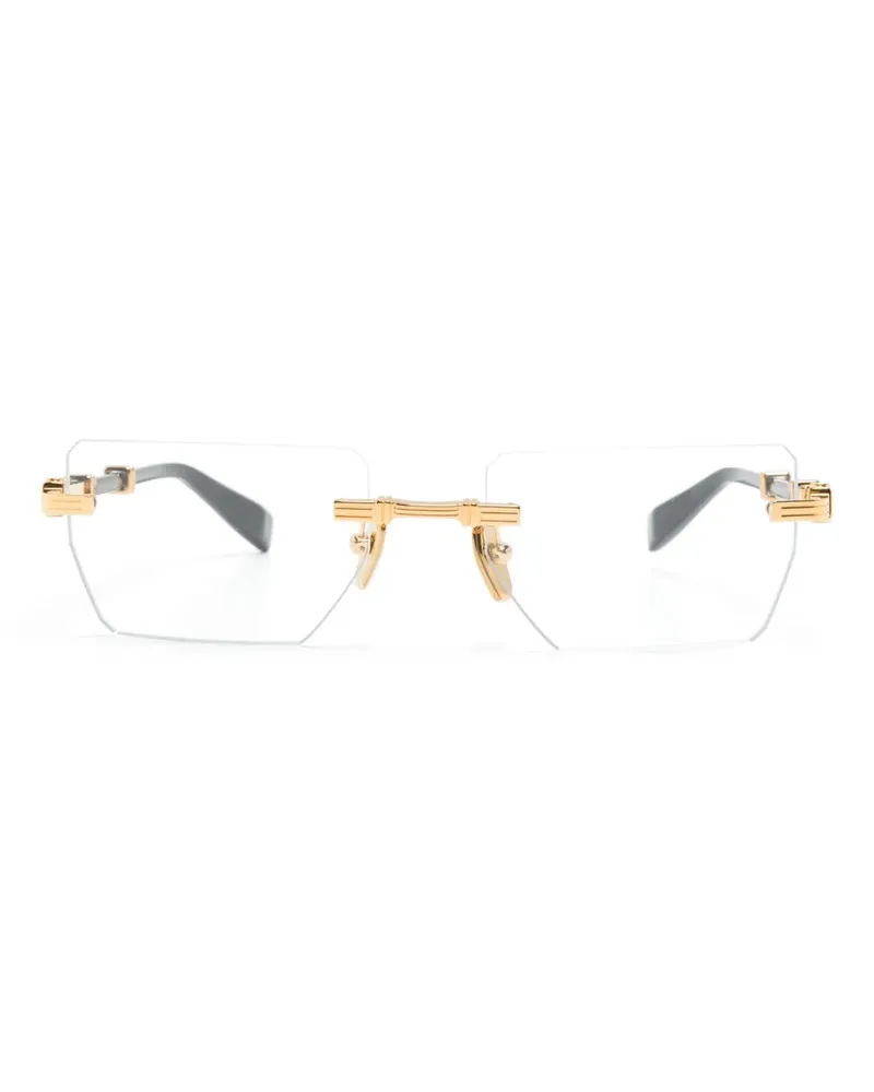 Balmain Pierre Brille mit eckigem Gestell - Gold Gold