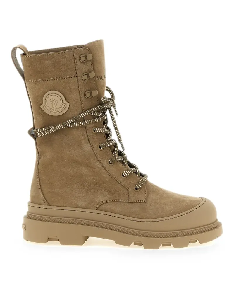 Moncler Vera High Schnürstiefel - Nude Nude