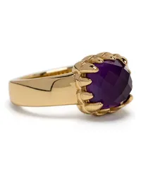 Stolen Girlfriends Club Vergoldeter Baby Claw Ring Violett