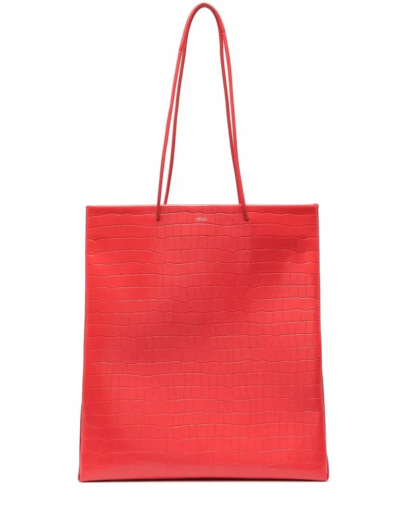 MEDEA Handtasche mit Kroko-Effekt - Rot Rot