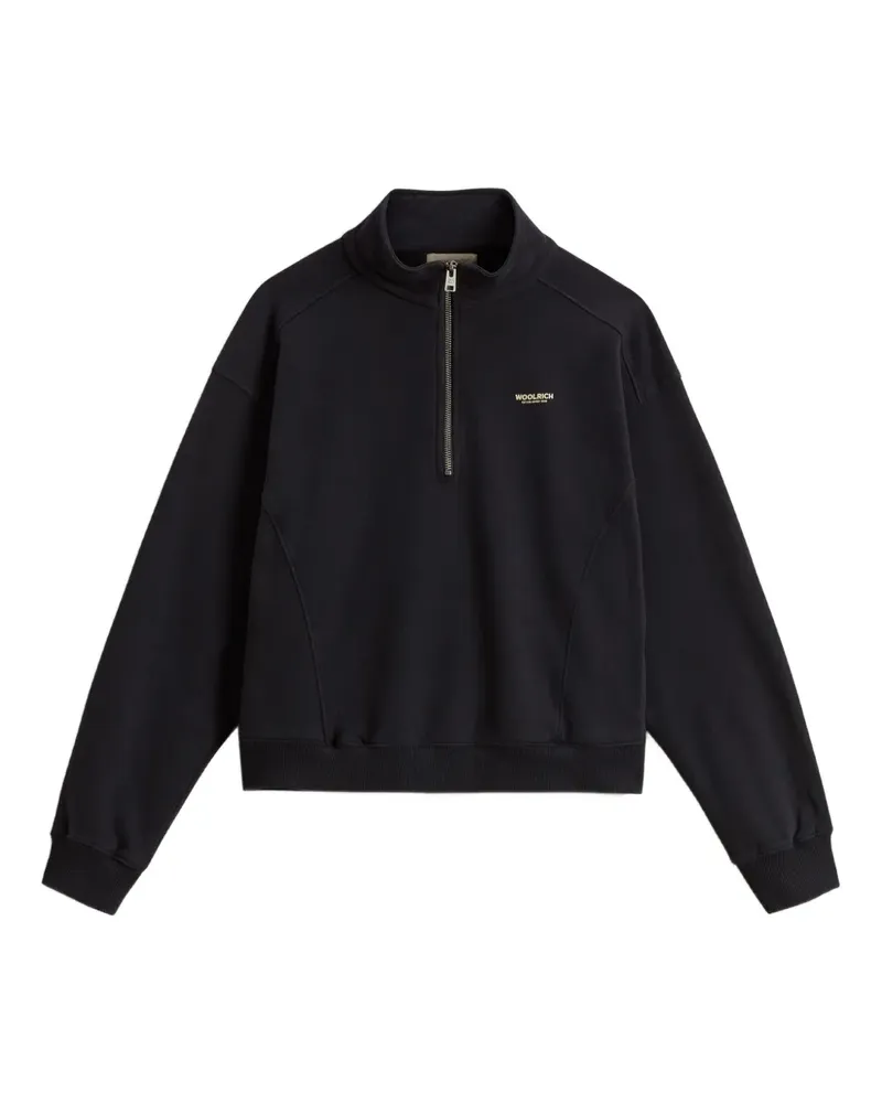 Woolrich Sweatshirt mit Reißverschluss - Schwarz Schwarz