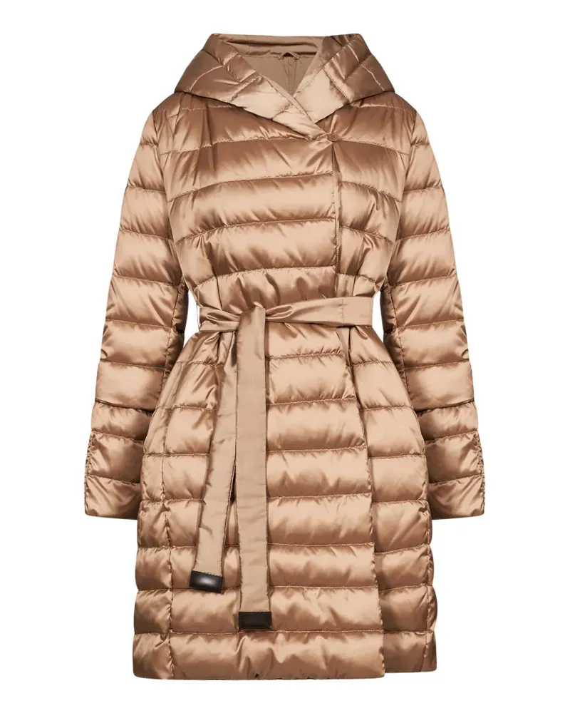 Max Mara Gesteppter The Cube Kapuzenmantel - Nude Nude