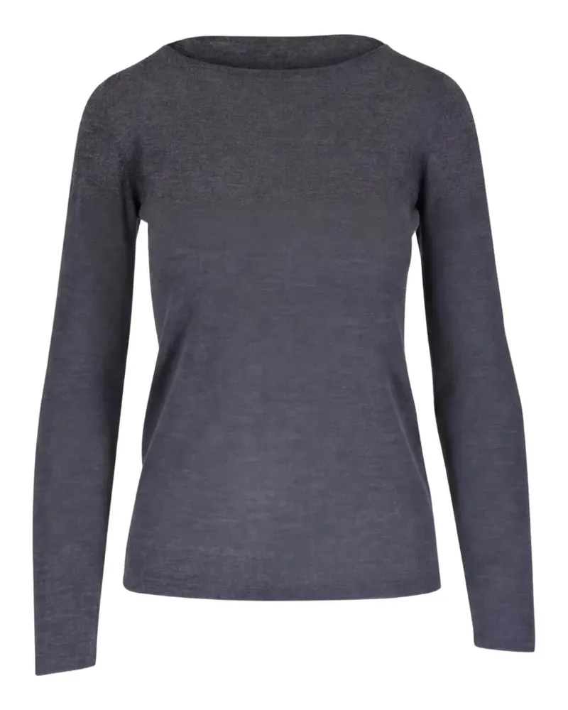 Brunello Cucinelli Kaschmirpullover mit U-Boot-Ausschnitt - Grau Grau