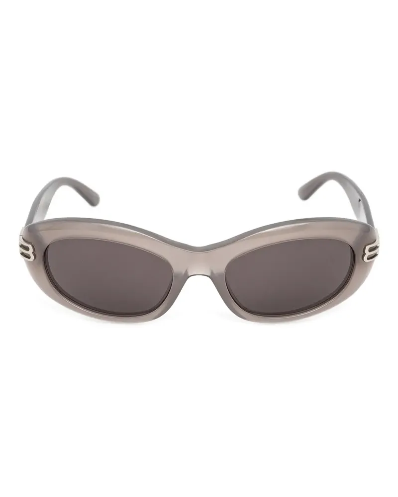 Balenciaga Sonnenbrille mit ovalem Gestell - Grau Grau