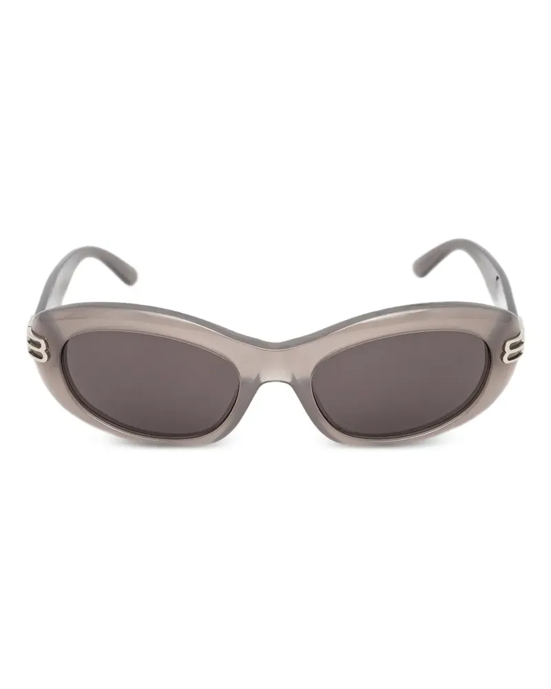Balenciaga Sonnenbrille mit ovalem Gestell - Grau Grau