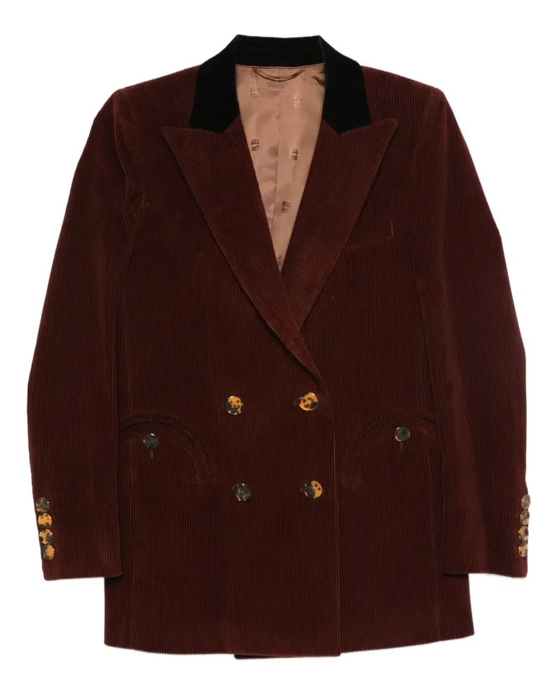 Blazé Milano Doppelreihige Cordjacke - Braun Braun