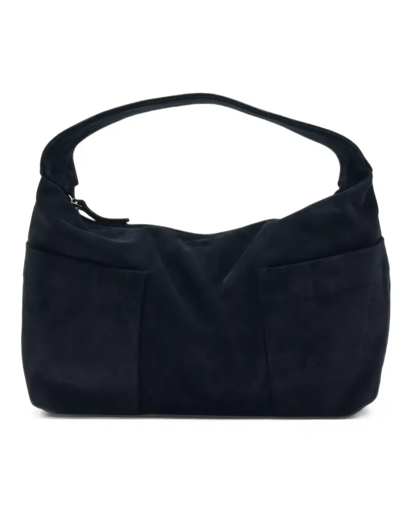 GIMAGUAS Mini Sacco Tote Bag aus Wildleder - Blau Blau