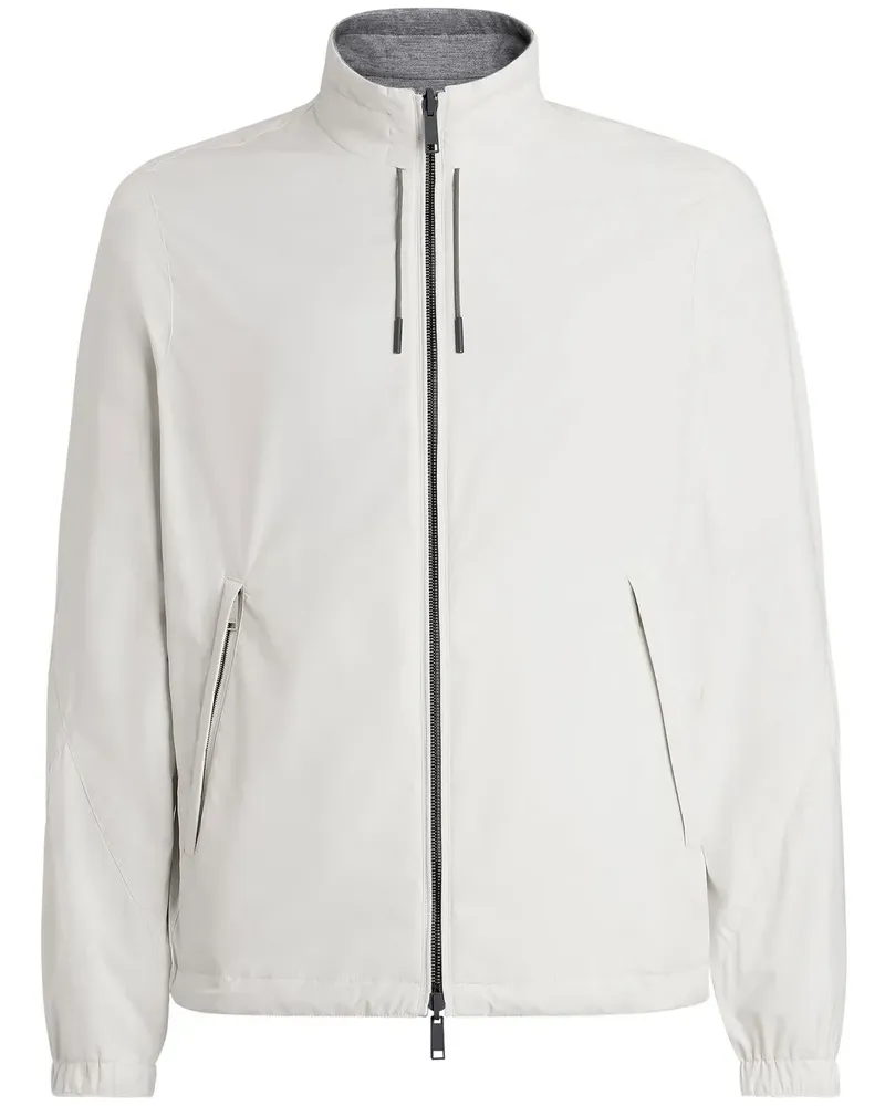 Ermenegildo Zegna Wendbare Sportjacke mit Reißverschluss - Weiß Weiß