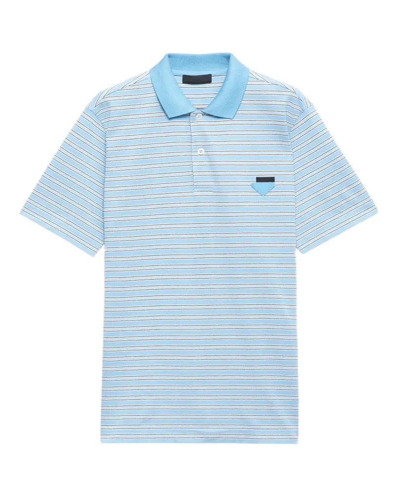 Prada Klassisches Poloshirt - Blau Blau