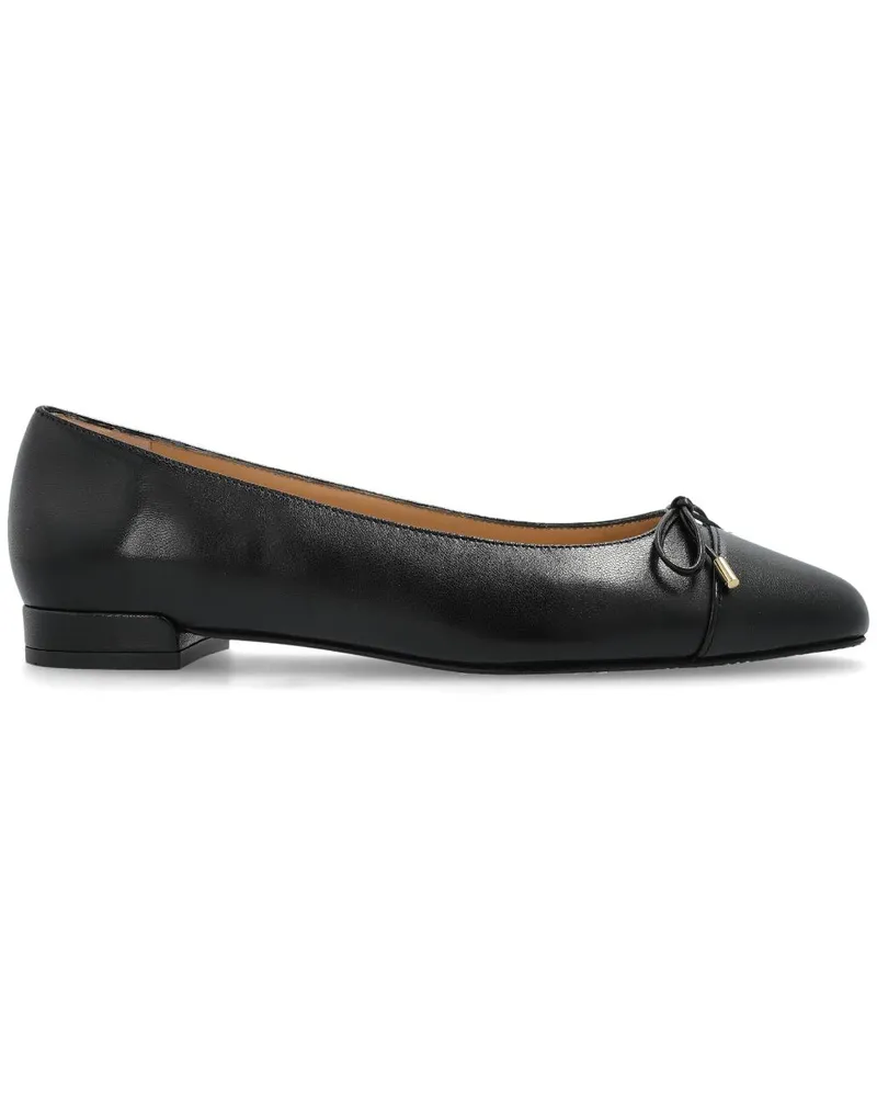Stuart Weitzman Elegant Bow Ballerinas - Schwarz Schwarz